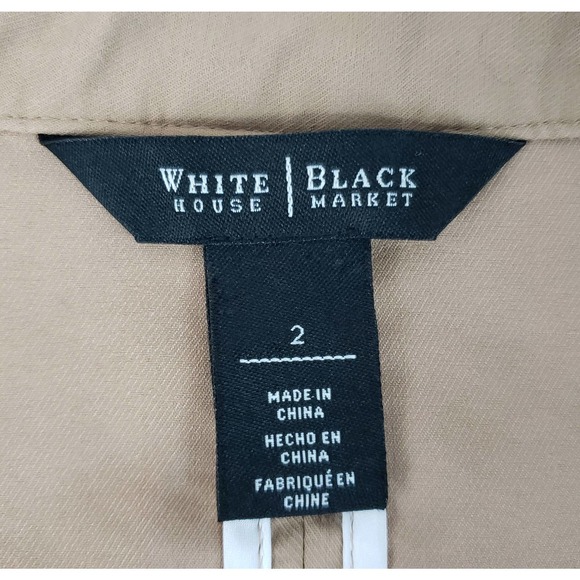 White House Black Market (WHBM) Cropped Utility Jacket ~ Size 2 - Picture 8 of 10